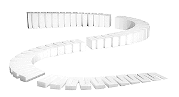Incline Set - SubTerrain System -- 2% Grade 8-24" 61cm Section