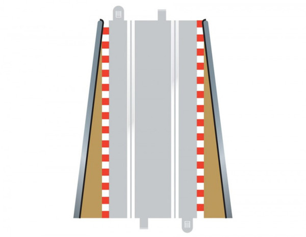 Scalextric Sport Track Lead In & Out Borders 1:32 Slot Car Track