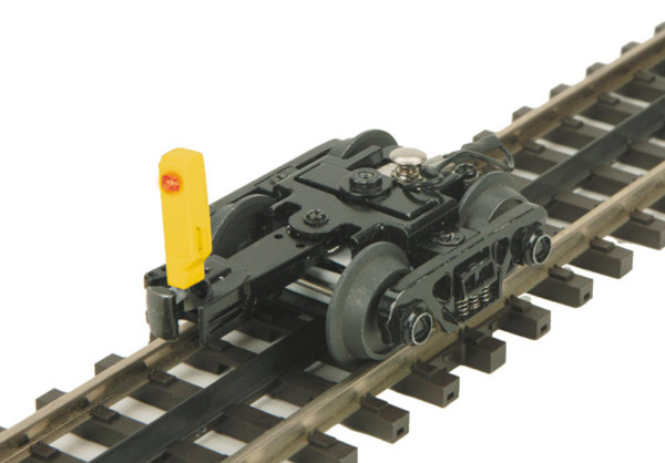 O Scale Premier End-of-Train Device Roller Bearing Freight Truck - Yellow
