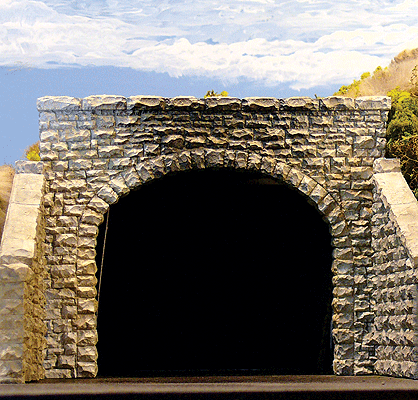 HO Double-Track Random Stone Tunnel Portal