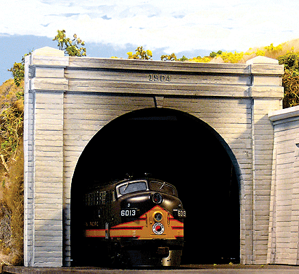 Double-Track Concrete Tunnel Portal