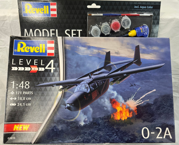 O-2A Skymaster 1/48 Scale Aircraft Model Kit W/Paint & Glue