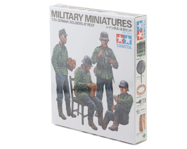 1/35 German Soldiers At Rest Plastic Figures Model Set (Limited Edition) (Re-Issue)