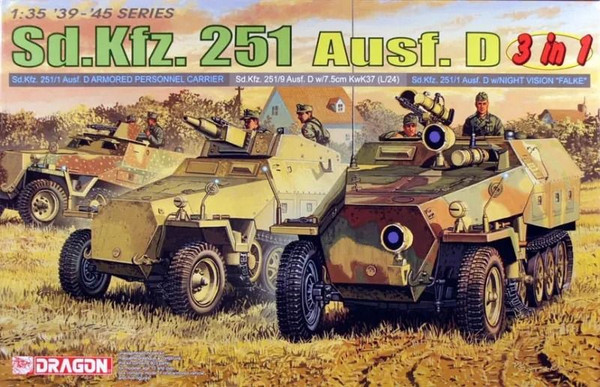 Dragon #6233 1/35 Sd.Kfz. 251 Ausf D - 3 in 1 kit