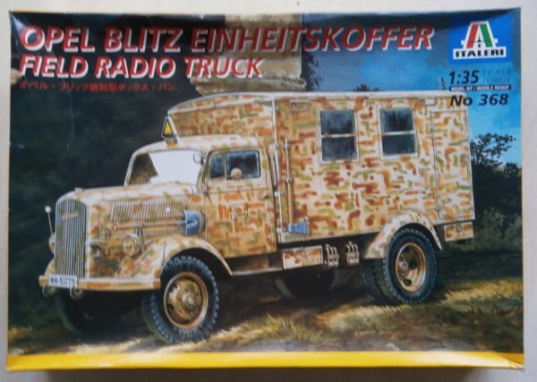 ITALERI 1/35 368 OPEL BLITZ EINHEITSKOFFER FIELD RADIO TRUCK