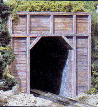 Loco Plaster HO Single-Track Tunnel Portal (Hydrocal Plaster Casting) -- Timber ...