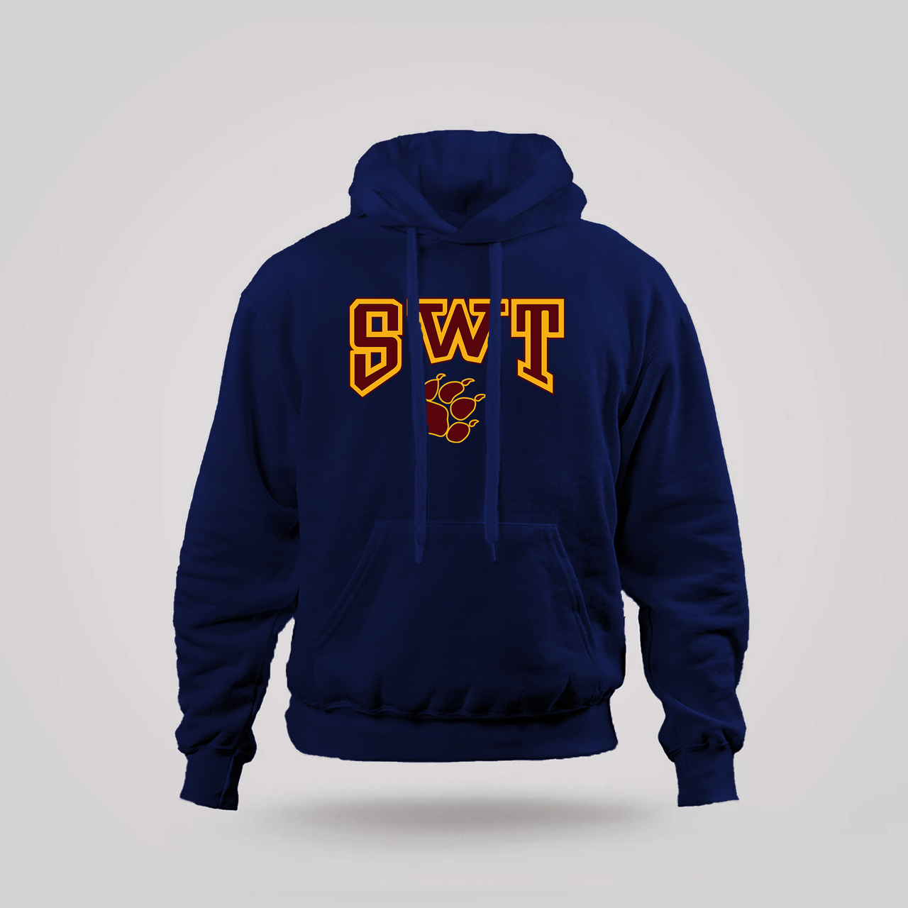 Texas State University Official Hoodie - Unisex Pullover With State Shape Design (LOGOVISION)