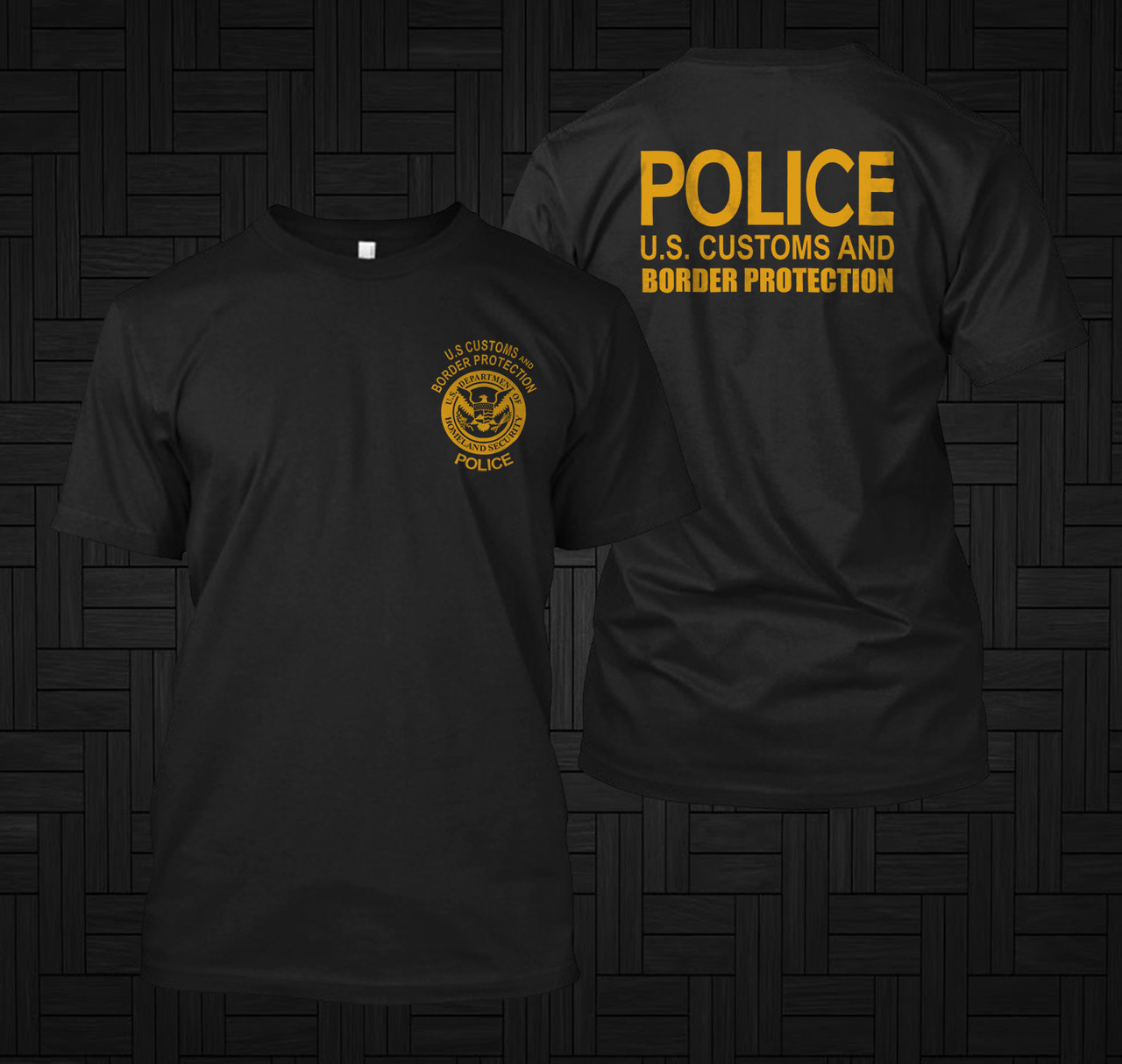 NEW US Police Customs and Border Protection Homeland Security - Custom  T-Shirt Tee Size S-5XL