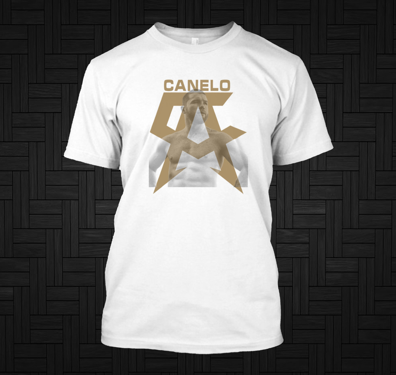 Canelo Alvarez - Maglietta da boxe Nera Taglie SML XL 2XL