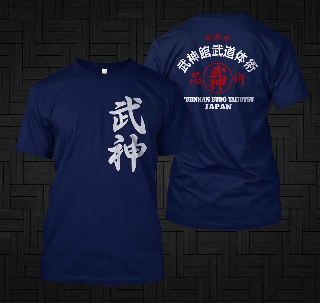 https://cdn11.bigcommerce.com/s-30hlsgjlwx/images/stencil/1280x1280/products/791/3420/New_Japan_Ninja_Bujinkan_Ninjutsu_Budo_Taijutsu_Kanji_Logo_Symbol_Navy_T-shirt__95441.1686330667.jpg?c=1