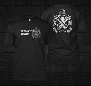 Springfield Armory Logo Guns Firearms black t Shirt Springfield Armory Logo Guns Firearms black t Shirt