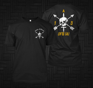 NEW 5TH Special Forces Group SFG(A) Nous Defions Black T - SHIRT NEW 5TH Special Forces Group SFG(A) Nous Defions Black T - SHIRT