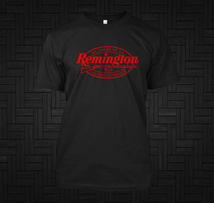 Remington American Gunmaker Logo Guns Firearms Riffles Black T-Shirt S-3XL Remington American Gunmaker Logo Guns Firearms Riffles Black T-Shirt S-3XL