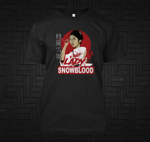 Japanese Retro Classic Action Samurai Movie Lady Snowblood Yuki Black T-Shirt Japanese Retro Classic Action Samurai Movie Lady Snowblood Yuki Black T-Shirt