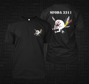ODA 3311 3rd Special Forces Group (A) Shaped Team Black T - SHIRT ODA 3311 3rd Special Forces Group (A) Shaped Team Black T - SHIRT
