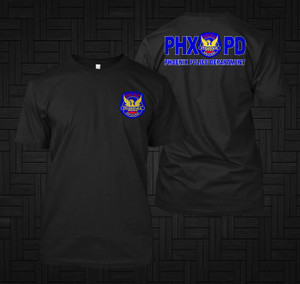 Police Department Phoenix Arizona US United States Special Force Black T-Shirt Police Department Phoenix Arizona US United States Special Force Black T-Shirt