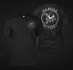 US Navy SeaBee's Black Shirt US Navy SeaBee's Black Shirt