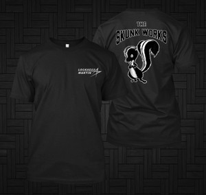 Lockheed Martin Skunk Works Aircraft Aerospace Military US Black T-Shirt Lockheed Martin Skunk Works Aircraft Aerospace Military US Black T-Shirt