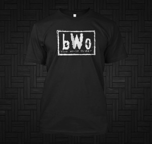 bWo shirt Blue World Order ECW Meanie Nova Stevie Richards Attitude Black T-Shirt