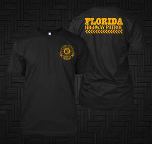 New Police Department Florida Highway Patrol US Unites States Special Force Rescue Black T-Shirt
