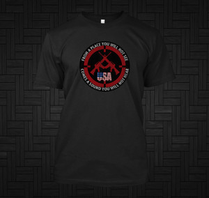 SNIPER USA from A Place you Will Not See Comes A Sound You Will Not Hear Black T-Shirt SNIPER USA from A Place you Will Not See Comes A Sound You Will Not Hear Black T-Shirt