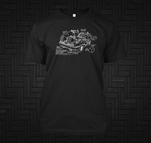 Back To The Future Movie inspired Black T-Shirt Back To The Future Movie inspired Black T-Shirt