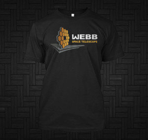 Webb Space Telescope Logo Black T-Shirt Webb Space Telescope Logo Black T-Shirt