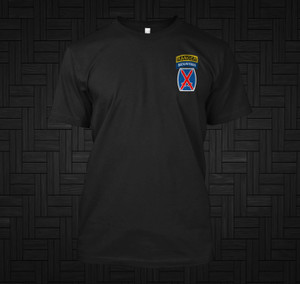 10th Mountain Ranger Black T-Shirt 10th Mountain Ranger Black T-Shirt