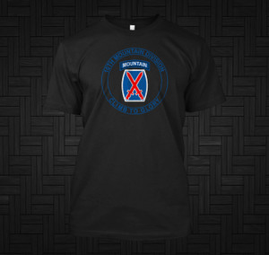 10th Mountain Division Black T-Shirt 10th Mountain Division Black T-Shirt