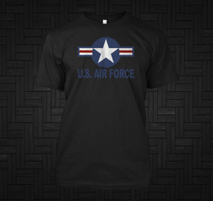 U.S. Air Force Tshirt USAF vintage Logo Black T-Shirt U.S. Air Force Tshirt USAF vintage Logo Black T-Shirt