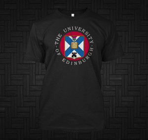EDINBURGH University united kingdom britain collage Berkeley Black t-shirt EDINBURGH University united kingdom britain collage Berkeley Black t-shirt