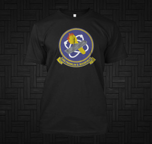 USS Franklin D. Roosevelt (CV-42) Black T-Shirt USS Franklin D. Roosevelt (CV-42) Black T-Shirt