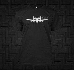 A-10 Attack Airplane Pilot Black T-Shirt A-10 Attack Airplane Pilot Black T-Shirt
