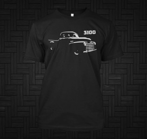 Chevy 3100 Pickup Truck Black T-Shirt Chevy 3100 Pickup Truck Black T-Shirt