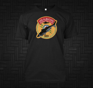 USS Albacore (AGSS-569) Submarine Black T Shirt USS Albacore (AGSS-569) Submarine Black T Shirt