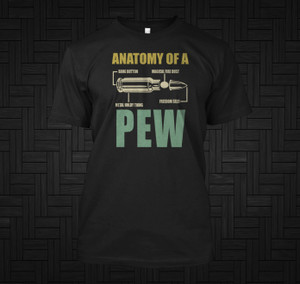 Second Amendment Gun Rights anatomy of a pew Black T Shirt Second Amendment Gun Rights anatomy of a pew Black T Shirt