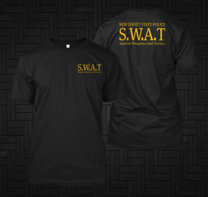 New Police Department US United States NJ New Jersey State police Security Rescue Black Tshirt New Police Department US United States NJ New Jersey State police Security Rescue Black Tshirt