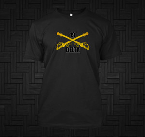 19 Delta Cross Sabers Cavalry Scout Black T-Shirt 19 Delta Cross Sabers Cavalry Scout Black T-Shirt