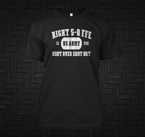 Fire for effect US Army Black T-Shirt Fire for effect US Army Black T-Shirt