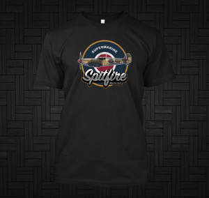 Supermarine Spitfire Malta Black T-Shirt Supermarine Spitfire Malta Black T-Shirt