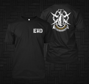 Bomb Squad Explosive Ordnance Disposal EOD Military Black T-shirt Bomb Squad Explosive Ordnance Disposal EOD Military Black T-shirt