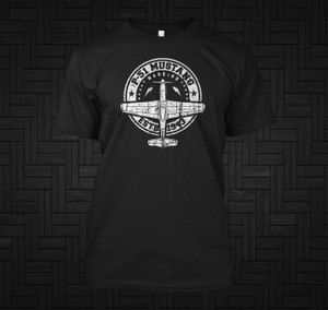 North American P-51 Mustang Warbird Black T-Shirt North American P-51 Mustang Warbird Black T-Shirt