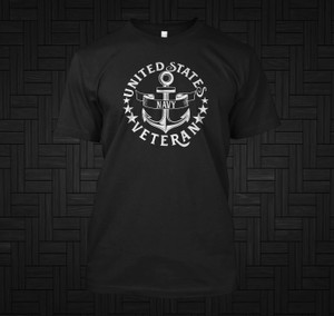Navy Veteran Black T-Shirt Navy Veteran Black T-Shirt