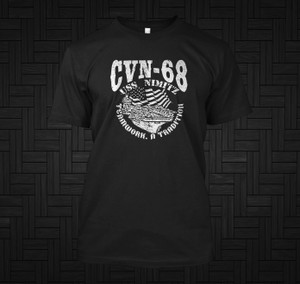 CVN68 USS Nimitz Aircraft Carrier Navy CVN-68 Black T-Shirt CVN68 USS Nimitz Aircraft Carrier Navy CVN-68 Black T-Shirt