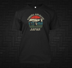 Yokota Air Base Vintage Sunset Osprey Tokyo Japan Black T-Shirt Yokota Air Base Vintage Sunset Osprey Tokyo Japan Black T-Shirt