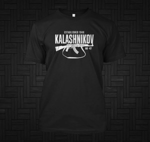 KALASHNIKOV T-Shirt AK-47 RIFLE 7.62X39MM Black T-Shirt KALASHNIKOV T-Shirt AK-47 RIFLE 7.62X39MM Black T-Shirt