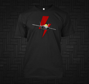 Lockheed F-35 Lightning II Black T-Shirt Lockheed F-35 Lightning II Black T-Shirt