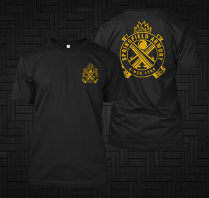 New Springfield Armory Logo Since 1794 Military Force Black T-shirt New Springfield Armory Logo Since 1794 Military Force Black T-shirt
