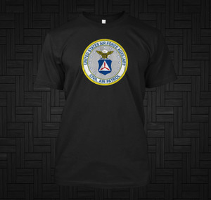 Civil Air Patrol Seal US Air Force Auxiliary Black T-Shirt Civil Air Patrol Seal US Air Force Auxiliary Black T-Shirt
