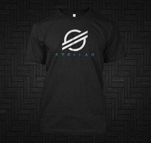 Stellar Logo Stellar Lumens Cryptocurrency Black T-Shirt Stellar Logo Stellar Lumens Cryptocurrency Black T-Shirt
